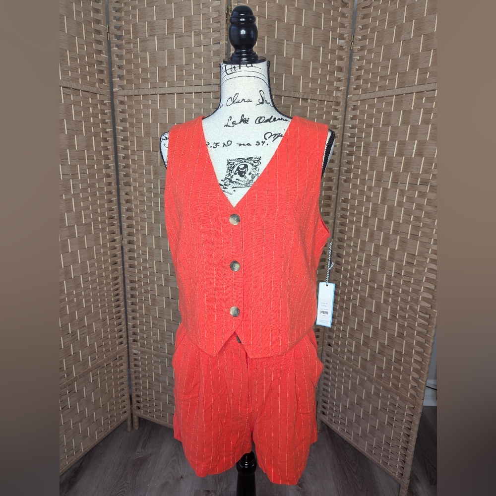Draper James vest and shorts set